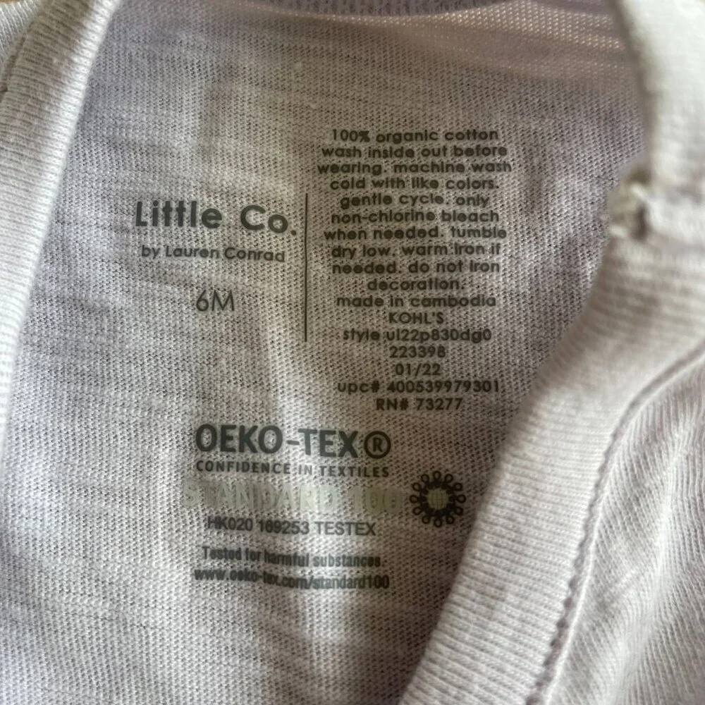 NEW Organic Lauren Conrad Little Co. Collection Seahorse Tank Shorts Set - 6 Mo.